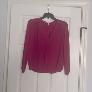 Joie Beautiful magenta silk top